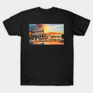 Colosseum at sunset T-Shirt